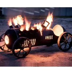 Feuertonne Terrassenofen aus Stahl Oldtimer 120 cm