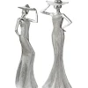Figuren Lady Diva mit Hut 2er Set Höhe 30 cm