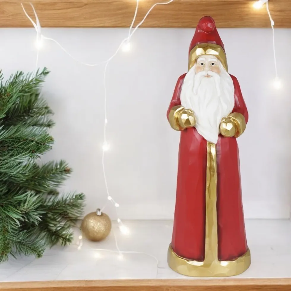 Figur Weihnachtsmann Amir rot Kaheku