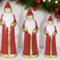 Figur Weihnachtsmann Amir rot Kaheku