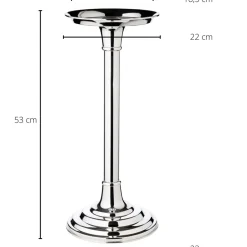 Flaschenkühler Ständer CHAMPAGNE Edzard schwerversilbert H 59 cm