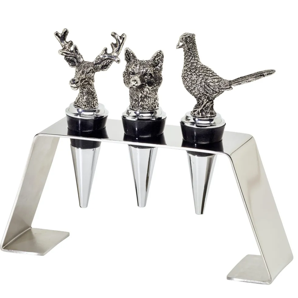 Flaschenverschluss 3er Set mit Ständer Edzard Höhe 9 cm