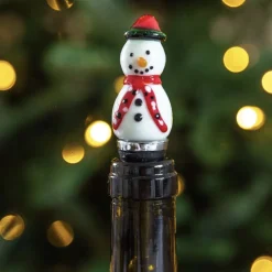 Flaschenverschluss Schneemann Edzard Muranoglas-Art