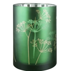 Frühlingsdeko Windlicht Glas Pusteblume