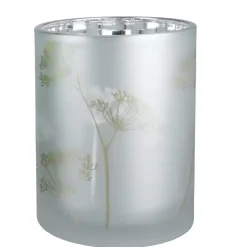 Frühlingsdeko Windlicht Glas Pusteblume