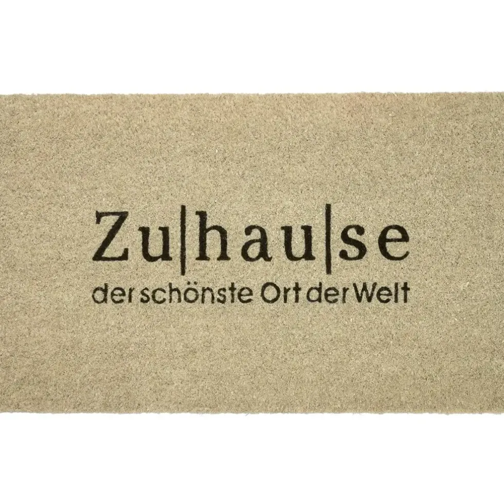 Fußmatte Kokosmatte außen Zuhause beige Gift Company