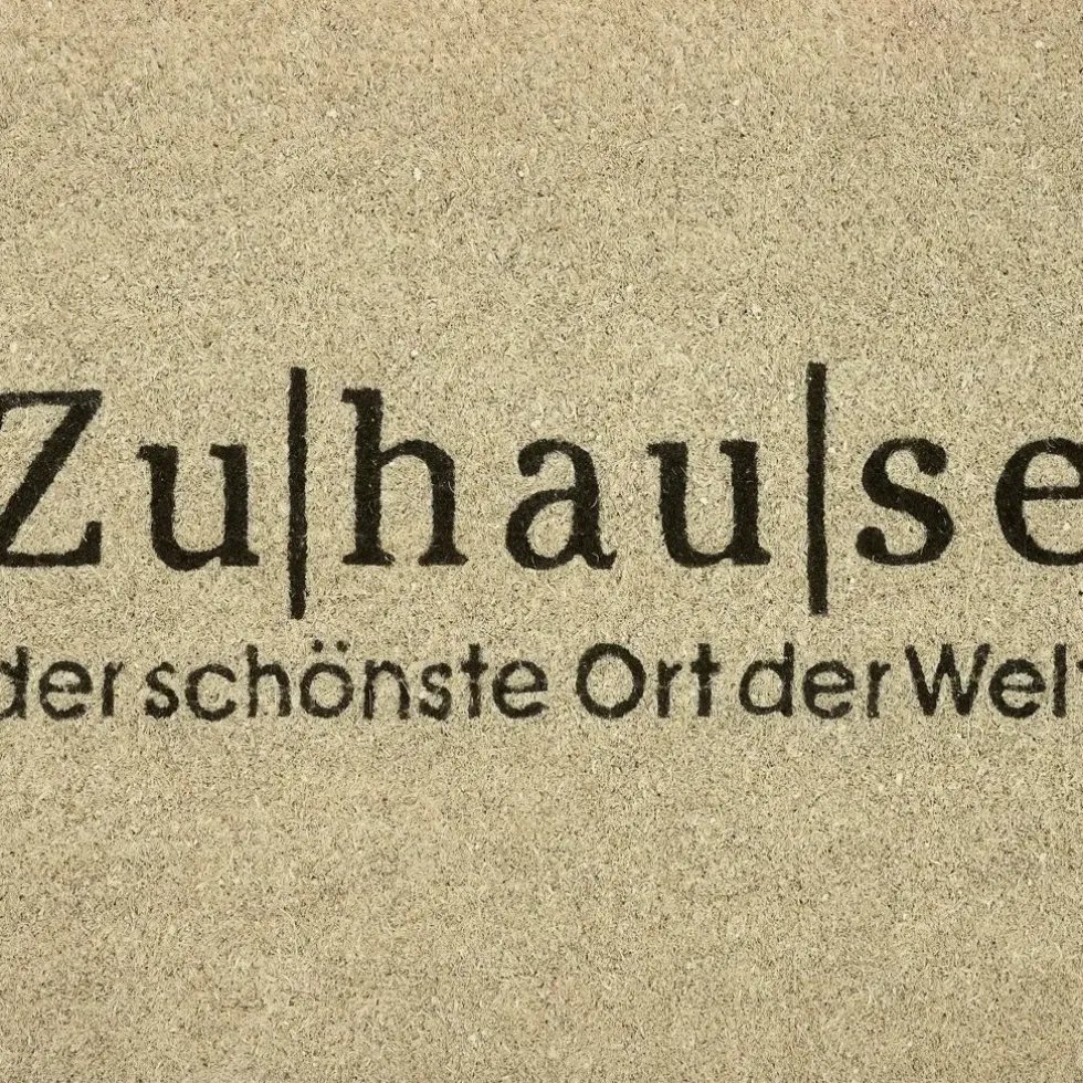 Fußmatte Kokosmatte außen Zuhause beige Gift Company