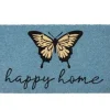 Fußmatte Kokosmatte Happy Home blau GiftCompany 75×45 cm