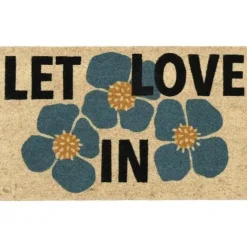 Fußmatte Kokosmatte Let Love in beige GiftCompany 45×75 cm