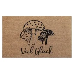 Fußmatte Kokosmatte Viel Glück GiftCompany 75×45 cm