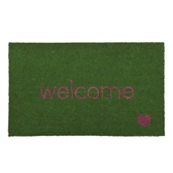 Fußmatte Kokosmatte Welcome grün GiftCompany 75×45 cm
