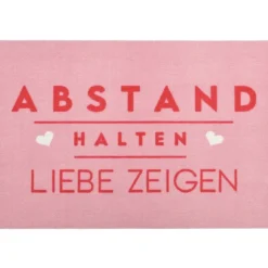 Fußmatte waschbar Abstand halten, Liebe zeigen GiftCompany 50×75 cm