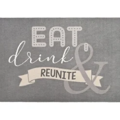 Fußmatte waschbar Eat, Drink & Reunite GiftCompany 50×75 cm