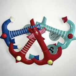 Garderobenhaken Anker 4er Set Pape Kunstgewerbe Höhe 15 cm