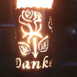 Gartenfackel Danke Höhe 30 cm – ohne Stiel