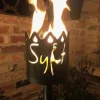 Gartenfackel Feuerfackel aus Metall Sylt Höhe 17 cm – ohne Stiel