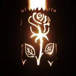 Gartenfackel Rose Höhe 30 cm – ohne Stiel