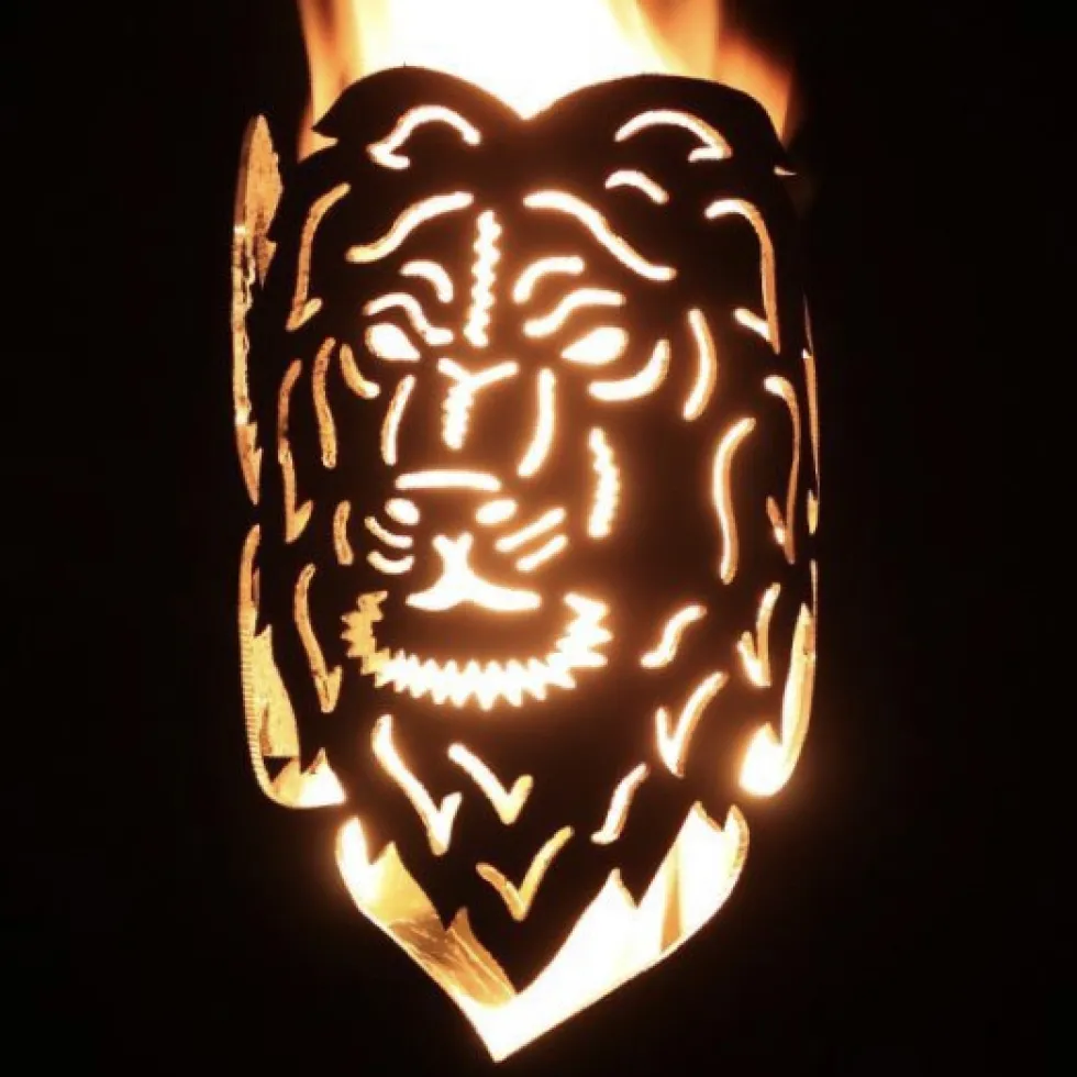 Gartenfackel Sternzeichen Löwe Höhe 30 cm – ohne Stiel
