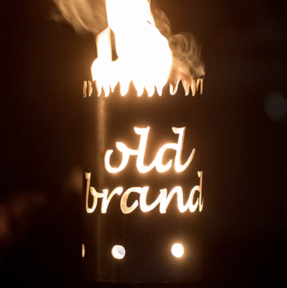 Gartenfackel Whiskey – old brand Höhe 30 cm – ohne Stiel