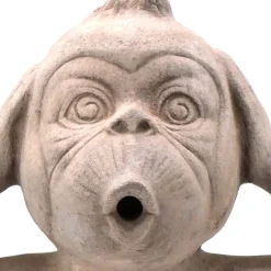 Gartenfigur AFFE DEKO NICHTS HÖREN Terrakotta Höhe 40 cm