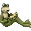 Gartenfigur Frosch TARO sitzend L 49 cm