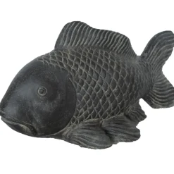 Gartenfigur groß Koi-Karpfen KOHAKU Breite 75 cm