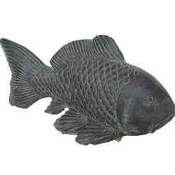 Gartenfigur groß Koi-Karpfen KOHAKU Breite 75 cm