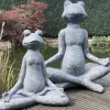 Gartenfigur Yoga Frosch Armin Casablanca H 50 cm