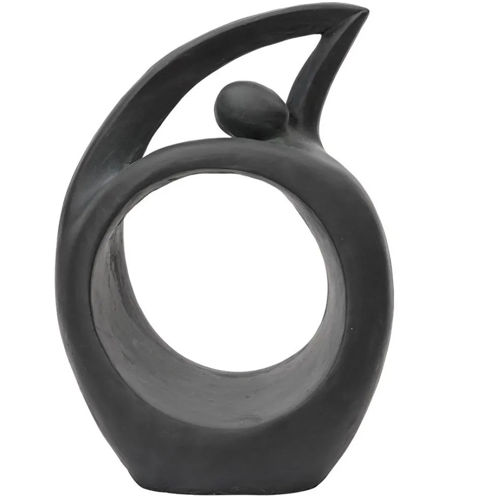 Gartenskulptur Frau Elegance anthrazit Höhe 65 cm