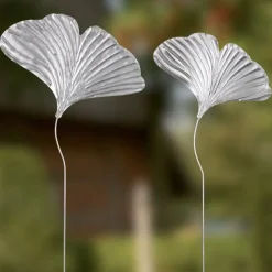 Gartenstecker Ginkgo Höhe 97 cm gold