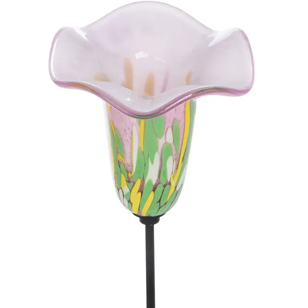 Gartenstecker Glas Blumen