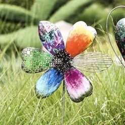 Gartenstecker Metall Blume Deko Colori Höhe 130 cm