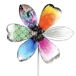 Gartenstecker Metall Blume Deko Colori Höhe 130 cm