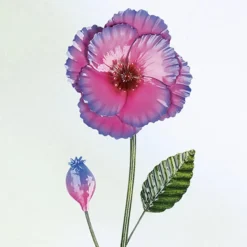 Gartenstecker Metall Deko Blume Höhe 105 cm