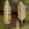 Gartenstecker Metall Deko PALMBLATT gold Casablanca Höhe 113 cm