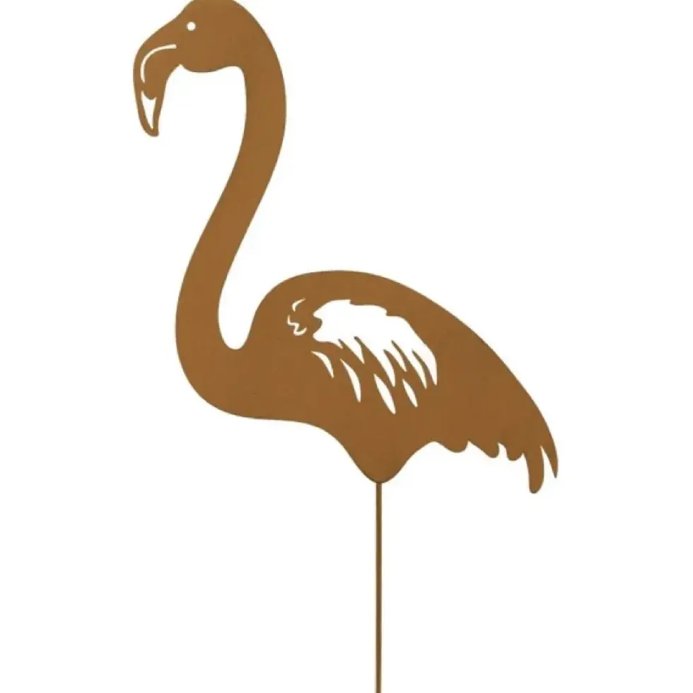 Gartenstecker Metall FLAMINGO H 45 cm