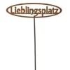 Gartenstecker Rost LIEBLINGSPLATZ Höhe 130 cm