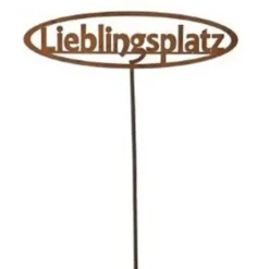 Gartenstecker Rost LIEBLINGSPLATZ Höhe 130 cm