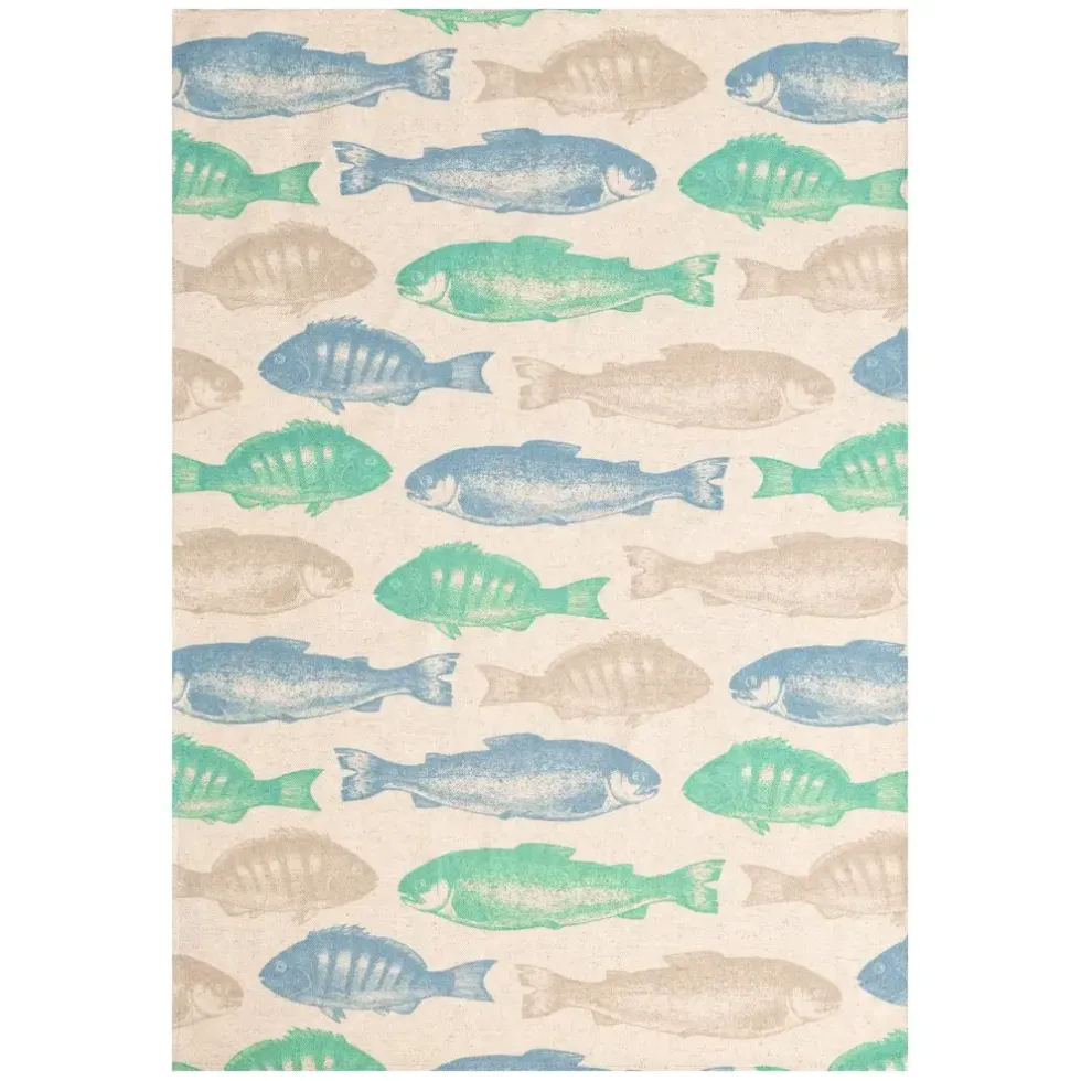 Geschirrtuch Magma Wellenzeit Fische 50×70 cm