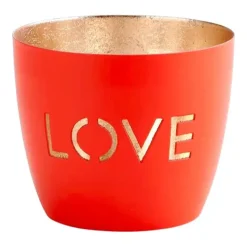 GiftCompany Windlicht Madras Love rot