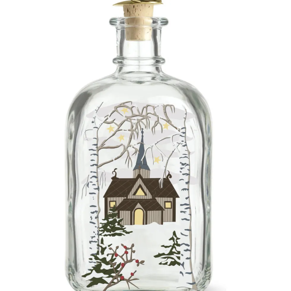 Glasflasche Weihnachten Motiv Kirche HOLMEGAARD CHRISTMAS 73 cl