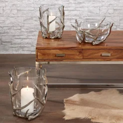 Glas-Schale Deko Aldan Geweih Kaheku Durchmesser 35 cm