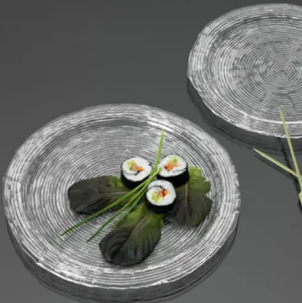 Glasteller Tortenplatte Wave Kaheku Durchmesser 32 cm