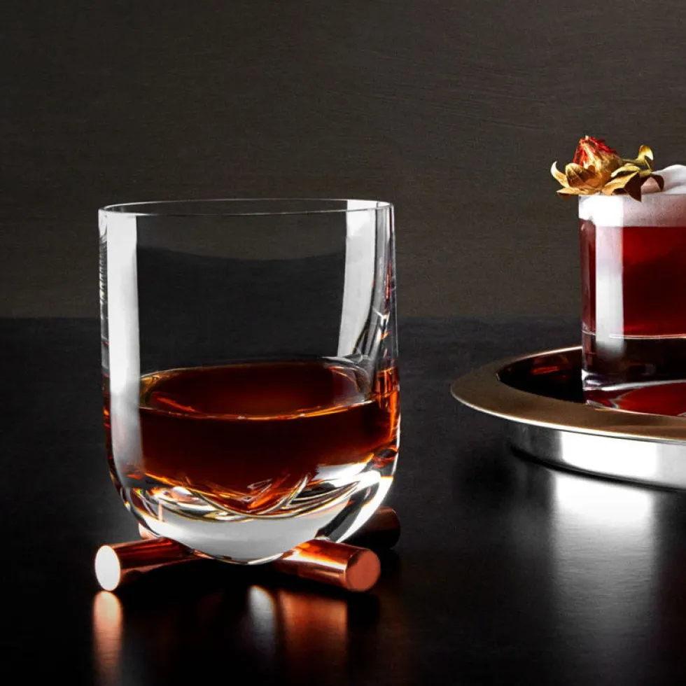Glas Whiskyglas NUDE CAMP Kristallglas 350 ml