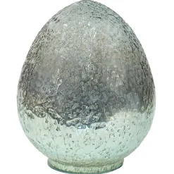 Großes Osterei Deko Glasei türkis Clayre & Eef Höhe 19 cm