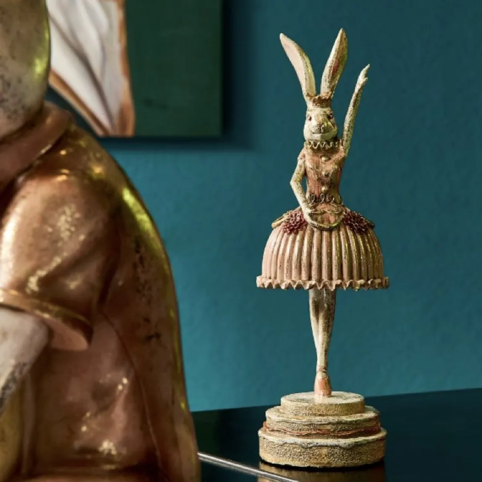 Hasenfigur Osterdeko modern Kleine Tänzerin Werner Voß Höhe 35 cm