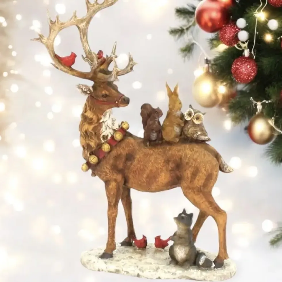 Hirsch Deko Werner Voß Weihnachtsdeko Waldtiere Höhe 43 cm