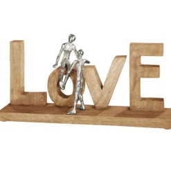 Holzskulptur Schriftzug Love Breite 50 cm