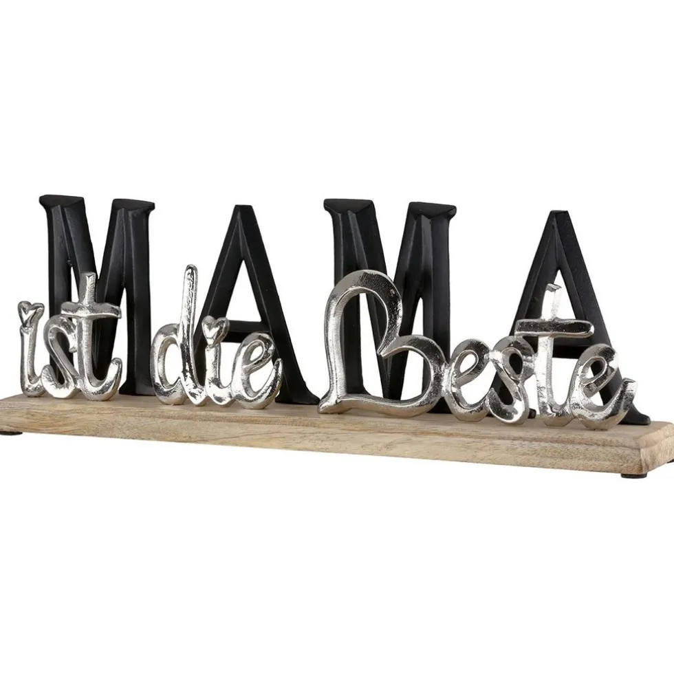 Holzskulptur Schriftzug MAMA Breite 38 cm