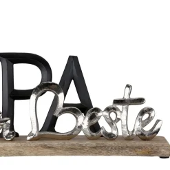 Holzskulptur Schriftzug PAPA Breite 38 cm